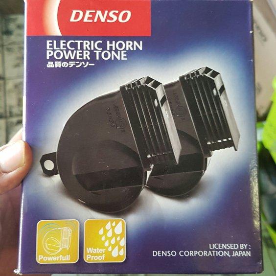 SALE DỌN KHO 420K Bộ đôi còi sên Denso 3380 12V chống nước