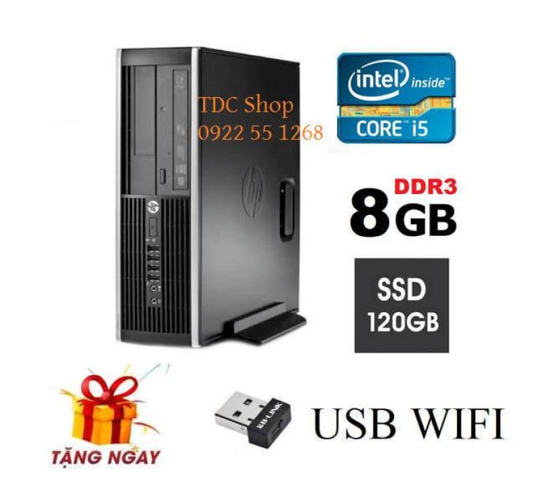 Cây máy tính để bàn HP 6200 Pro Sff (CPU i5 2400, Ram 8GB, SSD 120GB, DVD) + Tặng USB Wifi - Hàng Nhập Khẩu