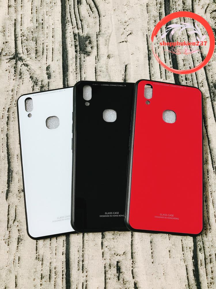 Ốp lưng vivo v9 ốp gương cường lực cao cấp viền dẻo