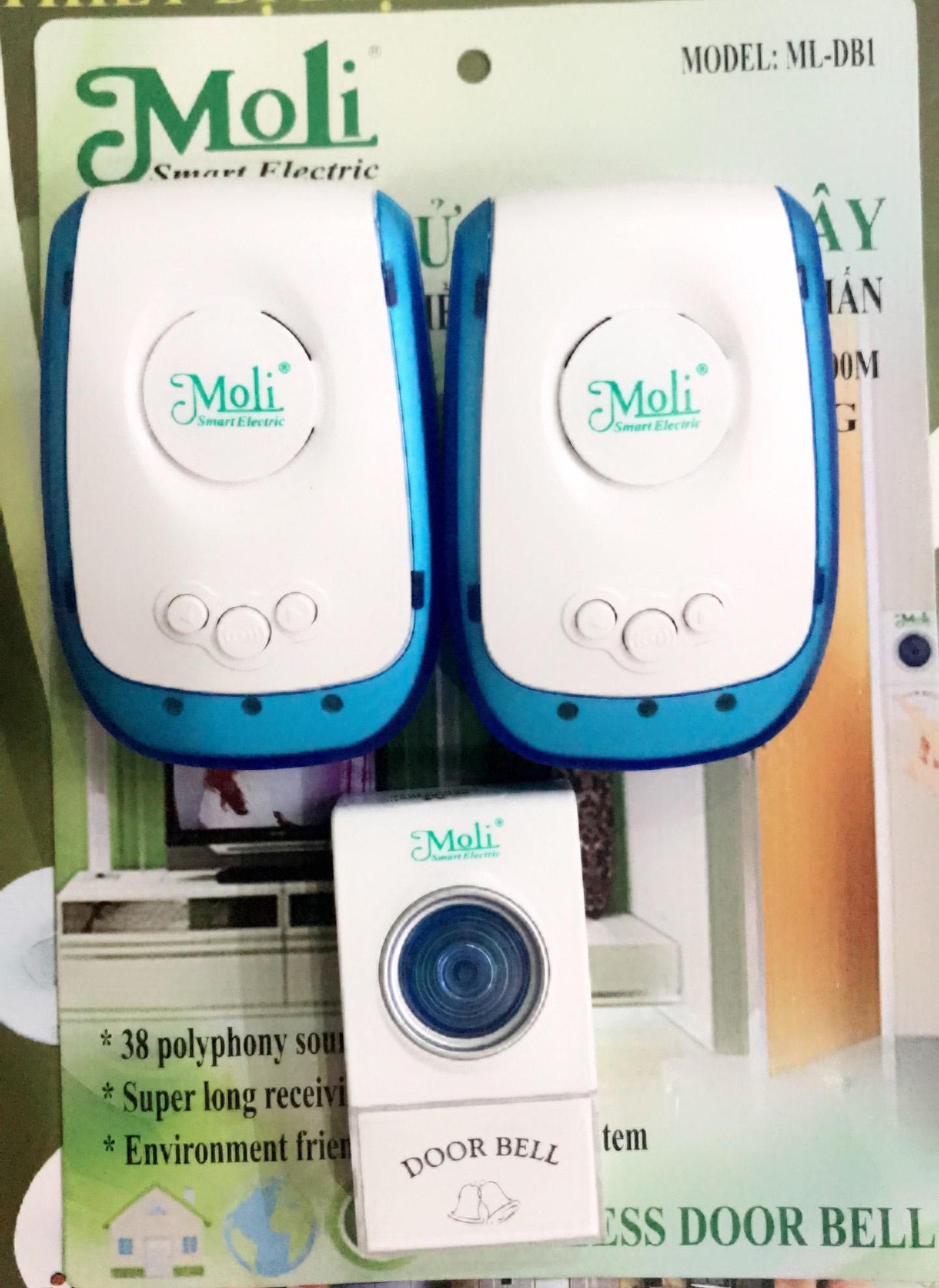 [HCM]BỘ 2 CHUÔNG CỬA KHÔNG DÂY 1 NÚT BẤM