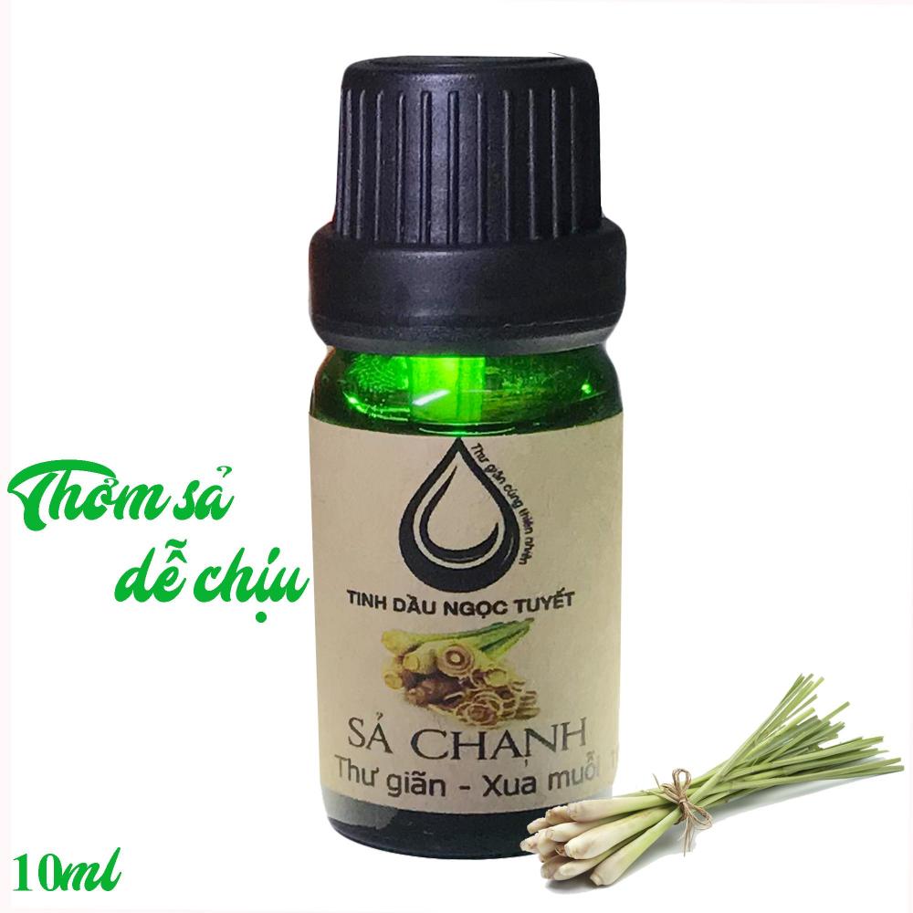 [HCM]Tinh dầu sả chanh nguyên chất thư giãn và khử mùi xua đuỗi muỗi Ngọc Tuyết 10ml