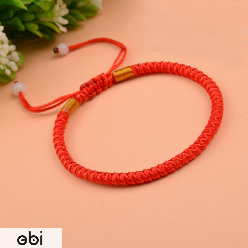 Vòng tay ebi chỉ đỏ dây rút may mắn