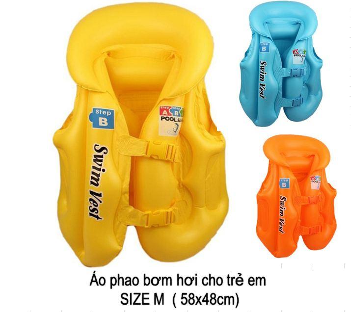 [HCM]Áo phao bơm hơi cho trẻ em Size S dưới 25kg (1-5 tuổi)
