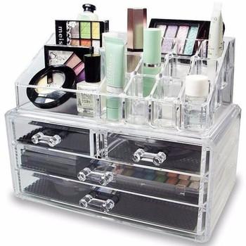 Kệ đựng mỹ phẩm 4 tầng nhựa mica trong suốt siêu bền HOT