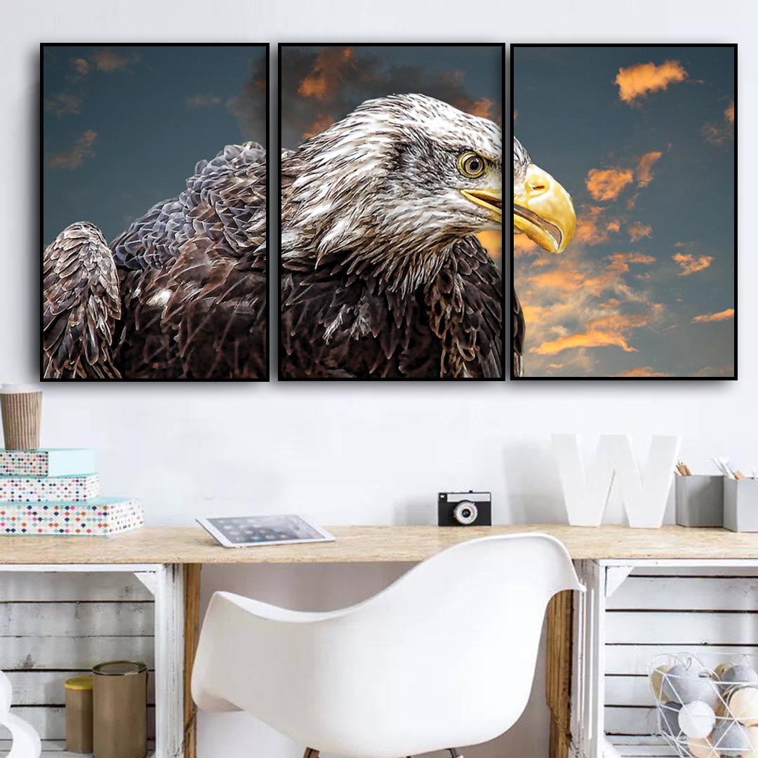 Tranh treo tường Canvas Đại bàng - Bộ 40x60cm