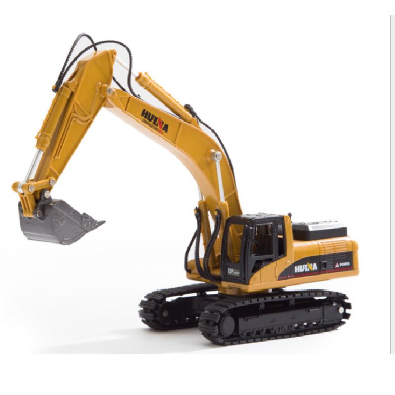 Mô hình xe cẩu xúc kim loại tỉ lệ 1:50 đồ chơi trẻ em