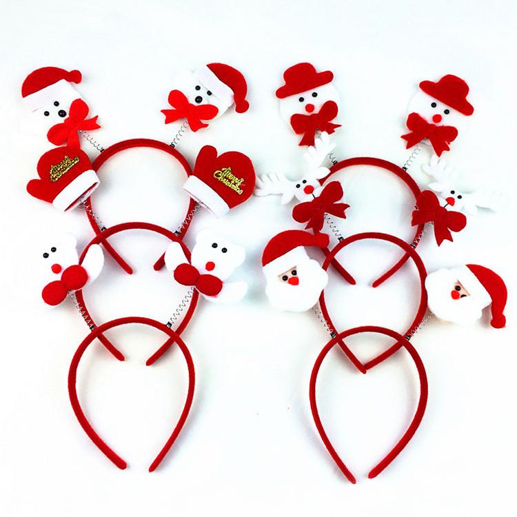 Băng đô cài tóc bờm giáng sinh ông già noel đủ loại cho bé