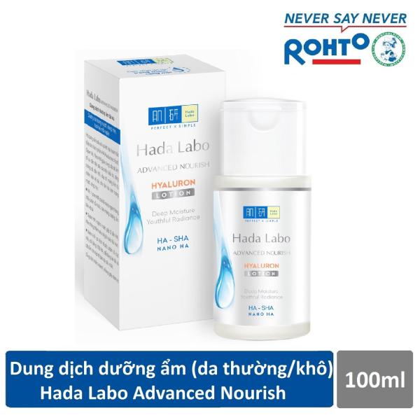 Dung dịch dưỡng ẩm tối ưu Hada Labo Advanced Nourish Lotion dùng cho da thường và da khô 100ml cao cấp