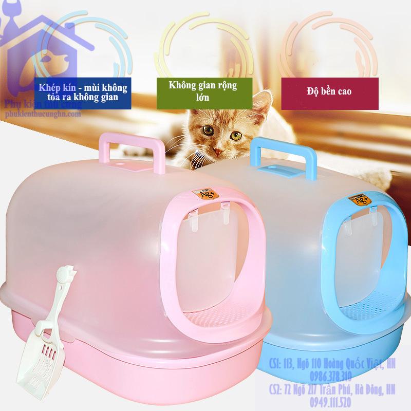 Nhà vệ sinh cho mèo nhà mèo Ag+ -Phụ kiện thú cưng