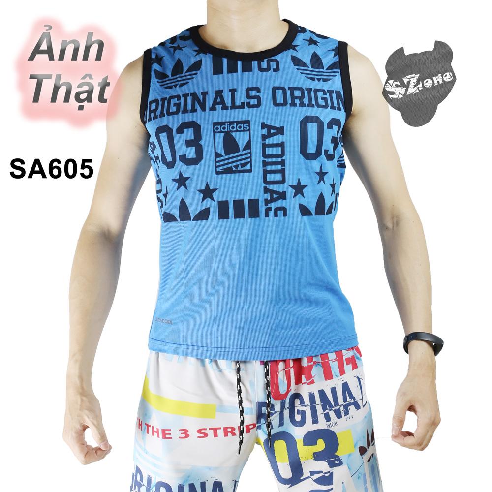 Áo sát nách thể thao nam, Áo ba lỗ SZone SA107 đi chơi, đi biển, tập gym - kiểu dáng thời trang, tôn dáng mạnh mẽ