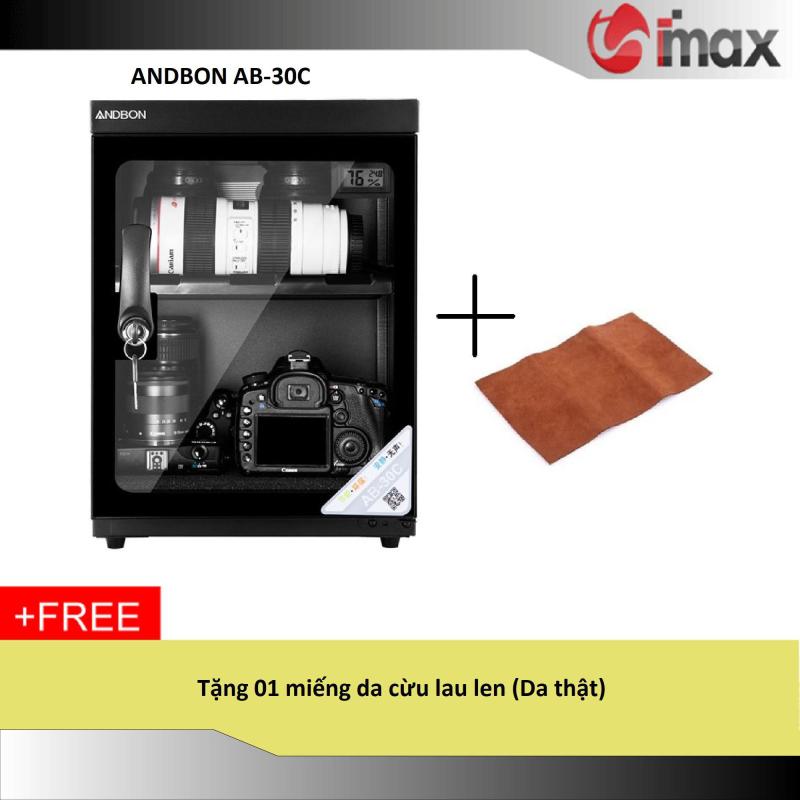 Tủ chống ẩm Andbon AB-30C ( 30 Lít) - Công nghệ Japan + Tặng da lau len (Da thật)
