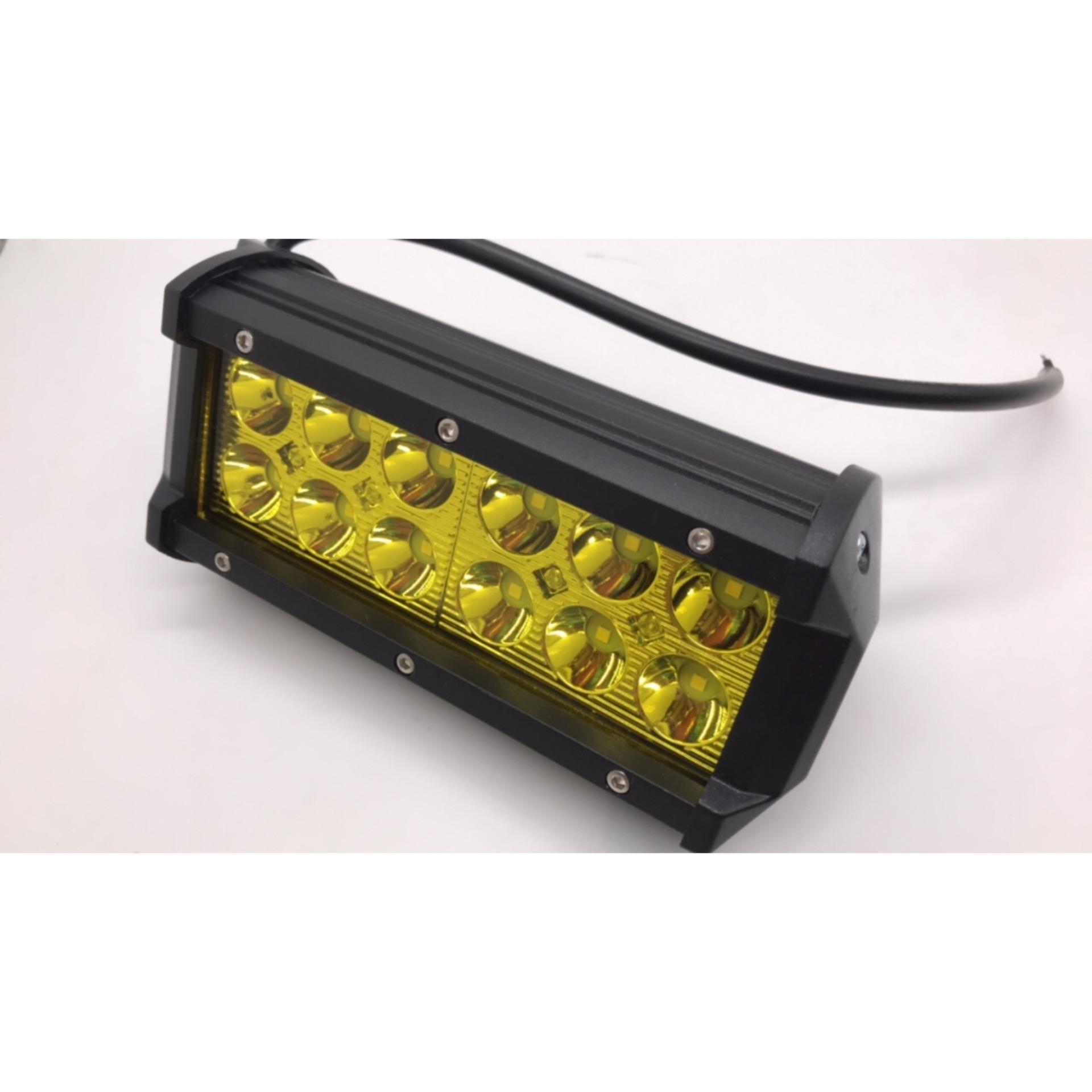 Đèn led trợ sáng c12 2 tầng 12 led ánh sáng vàng đèn pha trợ sáng các loại xe máy , tặng kèm công tắt on/off, giảm giá mua pat