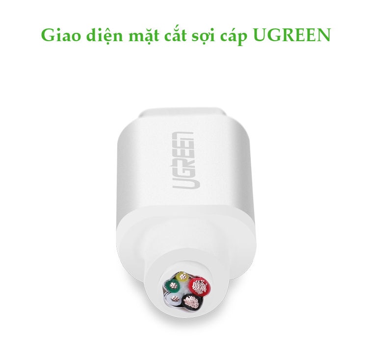 Dây cáp và truyền dữ liệu USB type C 3.1 hỗ trợ sạc nhanh PD 60W, QC3.0, 3A, dài 1.5m UGREEN US161 Dây cáp và truyền dữ liệu USB type C 3.1 hỗ trợ sạc nhanh PD 60W, QC3.0, 3A, dài 1.5m UGREEN US161