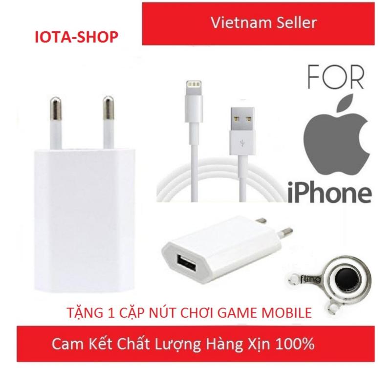 Giá Bộ Cốc Và Cáp Sạc Dẹt Zin Theo Máy Iphone 6-7, 6-7Plus