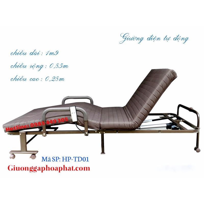 Giường điện, giường gấp Hàn Quốc rộng 85cm tặng kèm ga, gối, túi phủ