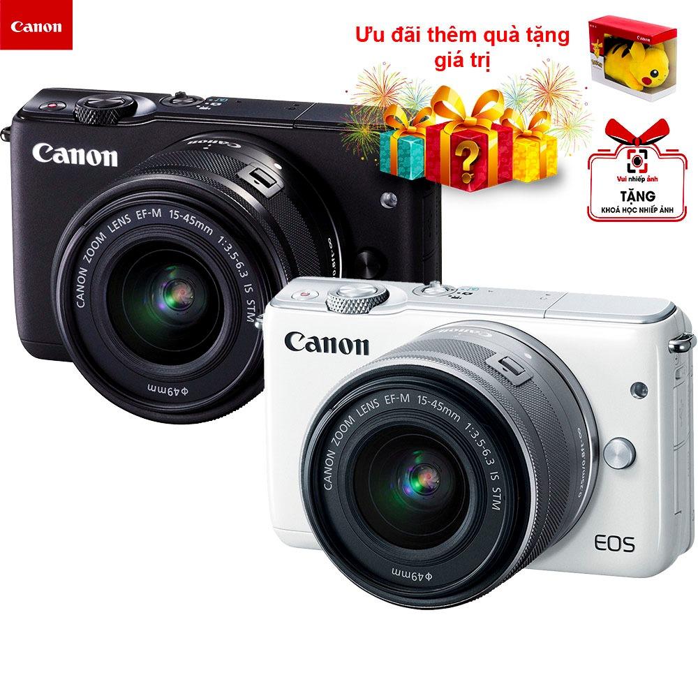Canon eos m10 18mp với lens kit ef-m 15-45mm chính hãng canon lê bảo minh