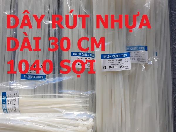 Bộ 1040 dây rút nhựa dài 30cm