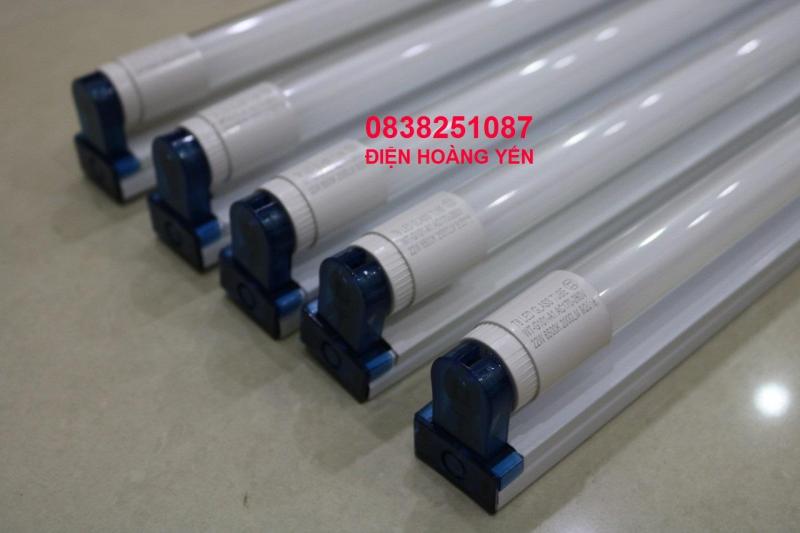 Bộ 5 Bóng đèn led Tuýp thủy tinh 22W 1,2m, (ánh sáng trắng)+ 5 Máng đèn led tuýp 1.2m