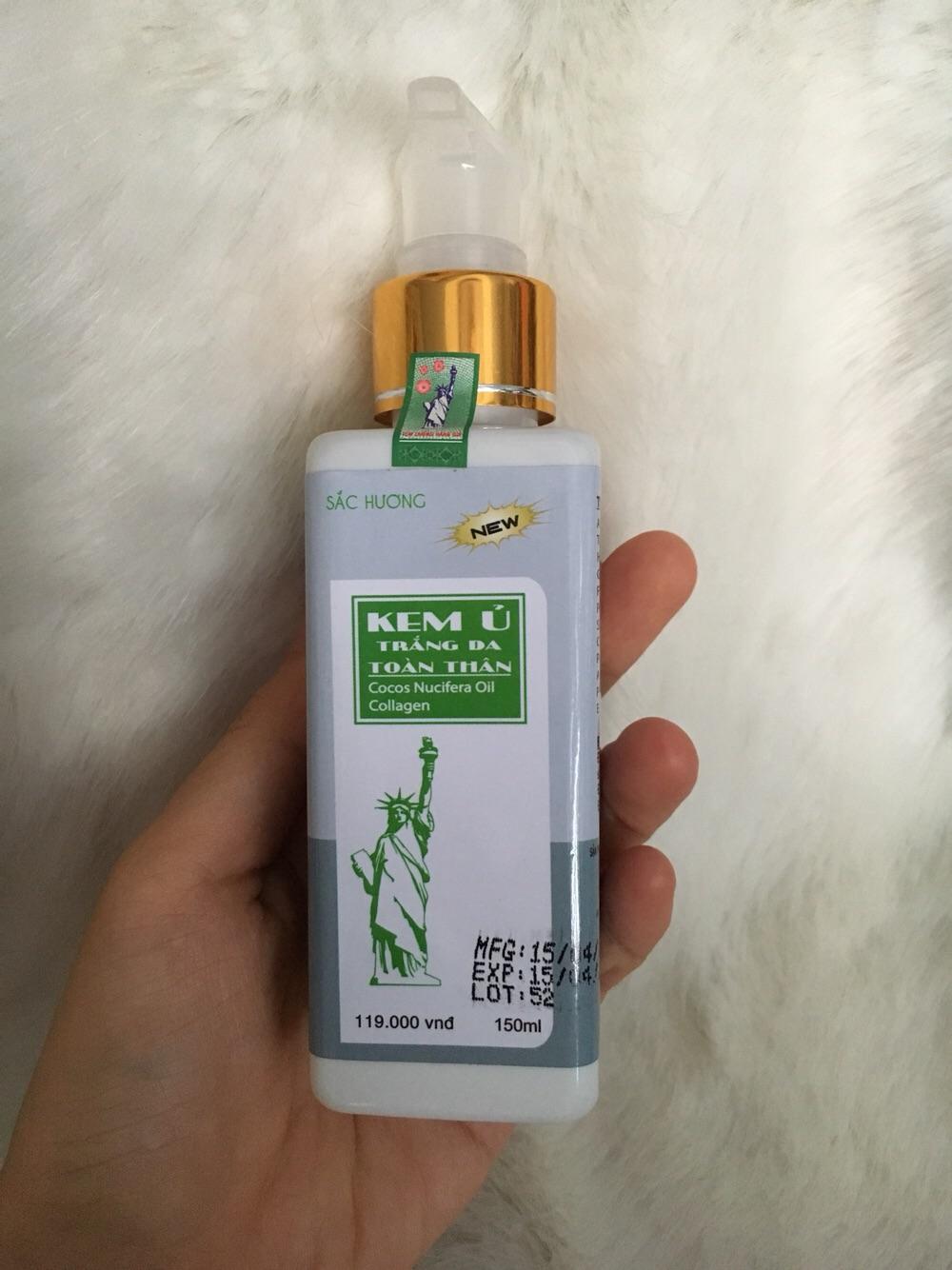 Kem ủ trắng da toàn thân Sắc Hương 150ml