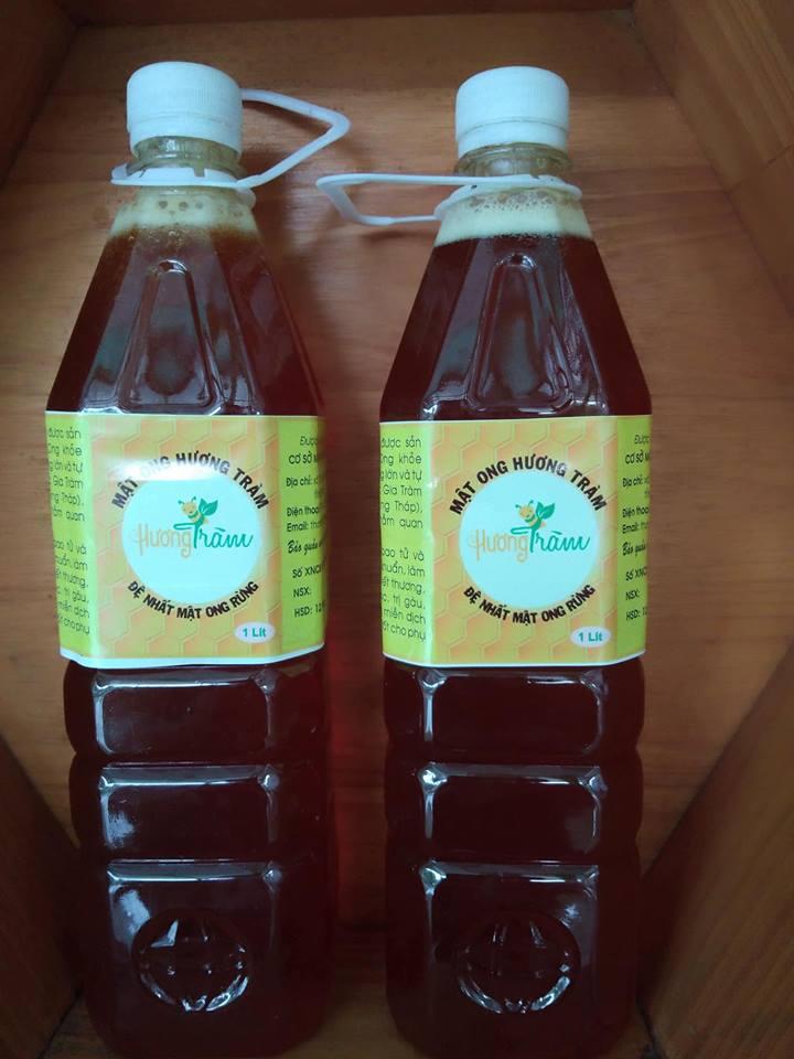 Mật ong rừng tràm thiên nhiên 100% Hút Dẻo 1000ml