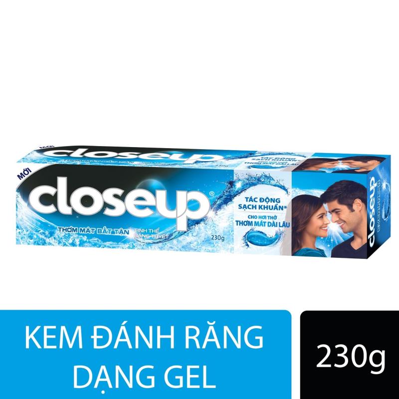 Kem đánh răng dạng GEL Closeup Thơm Mát Bất Tận - Tinh Thể Băng Tuyết Hương Lộc Đề 230g nhập khẩu
