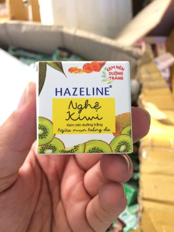 Combo 10 Hộp Kem Hazeline Kiwi Nghệ Dạng nén 3g nhập khẩu