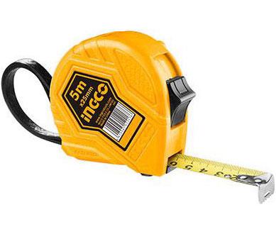 5mx25mm thước cuộn thép nền vàng ingco hsmt0835