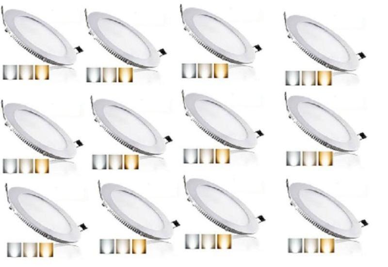 12 đèn led âm trần siêu mỏng tròn 12w (ánh sáng trắng )