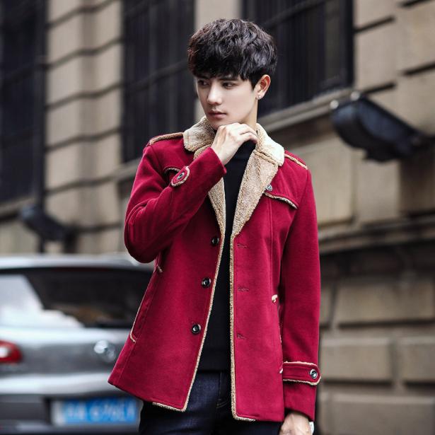 Áo khoác nam lót lông cừu A147