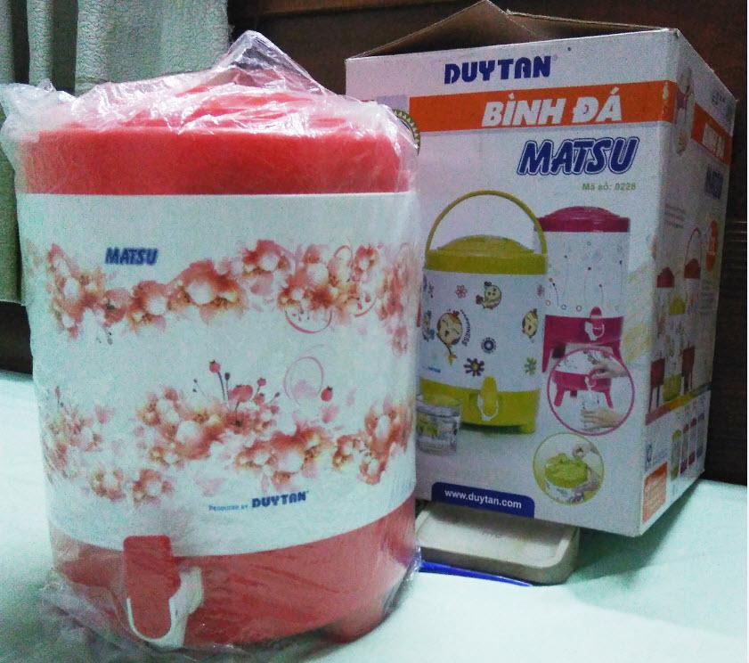 Bình nước đá matsu 12lít duy tan