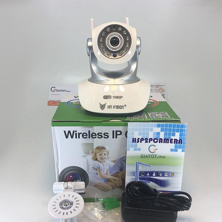 Camera wifi cao cấp hnvision fullhd 1080p 6180 tặng kèm thẻ nhớ 32g