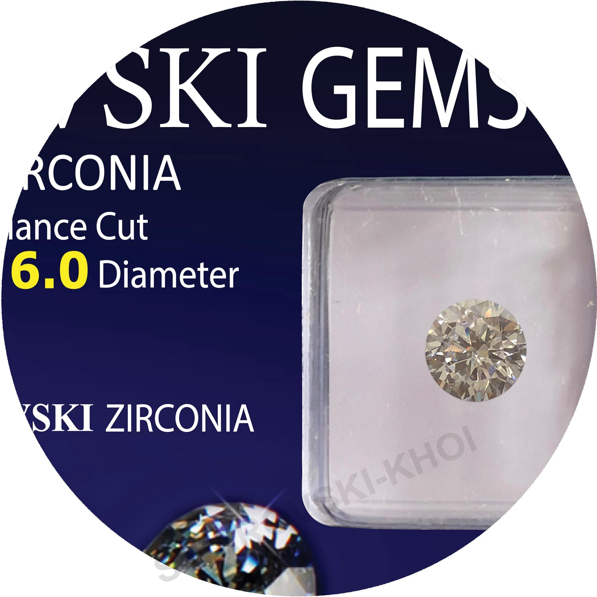 Kim Cương Nhân Tạo Swarovski 6.0mm (Fascino Gemstones)