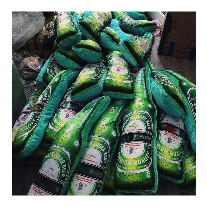 Gối ôm hình chai bia