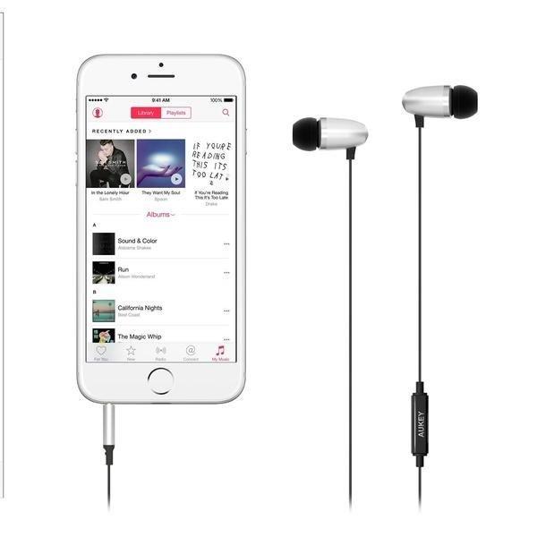 Tai nghe chống ồn kèm mic aukey ep-c5
