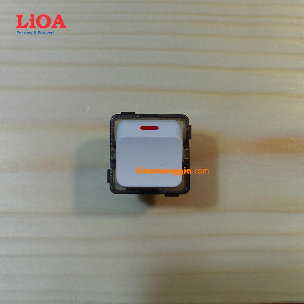 Hạt công tắc vuông 1 chiều 10a lioa lve18s12m