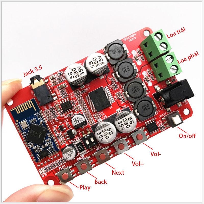 Module mạch tda7492p khuếch đại âm thanh bluetooth csr4.0
