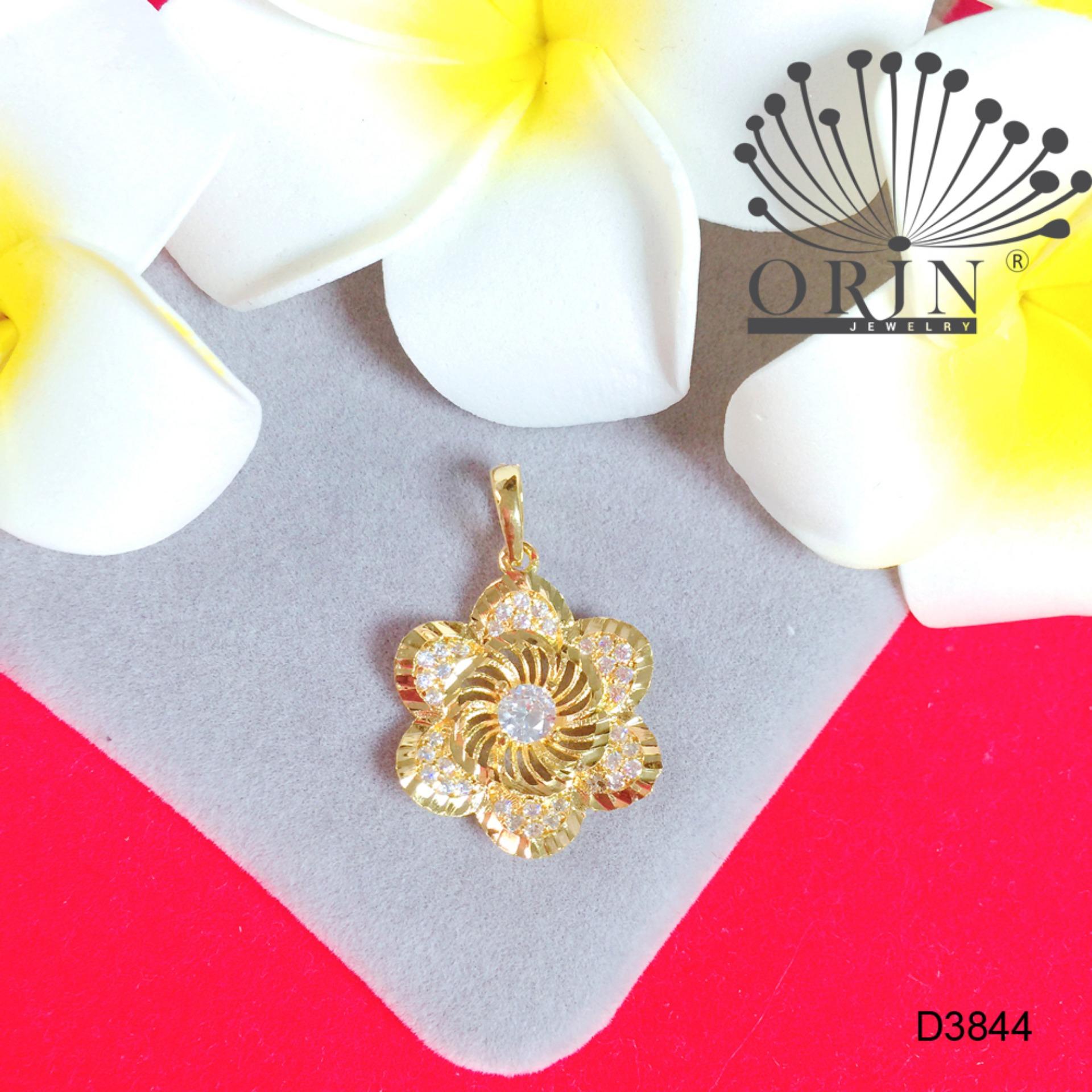 Mặt dây chuyền hoa 6 cánh đính đá cao cấp Orin D3844 - Long Tien