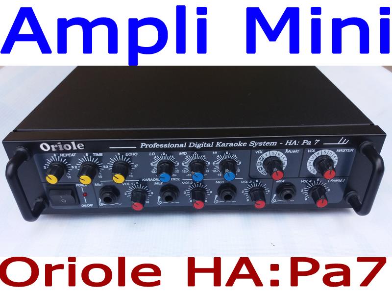 âm li mini oriole HAPA7-220V - ampli mini karaoke