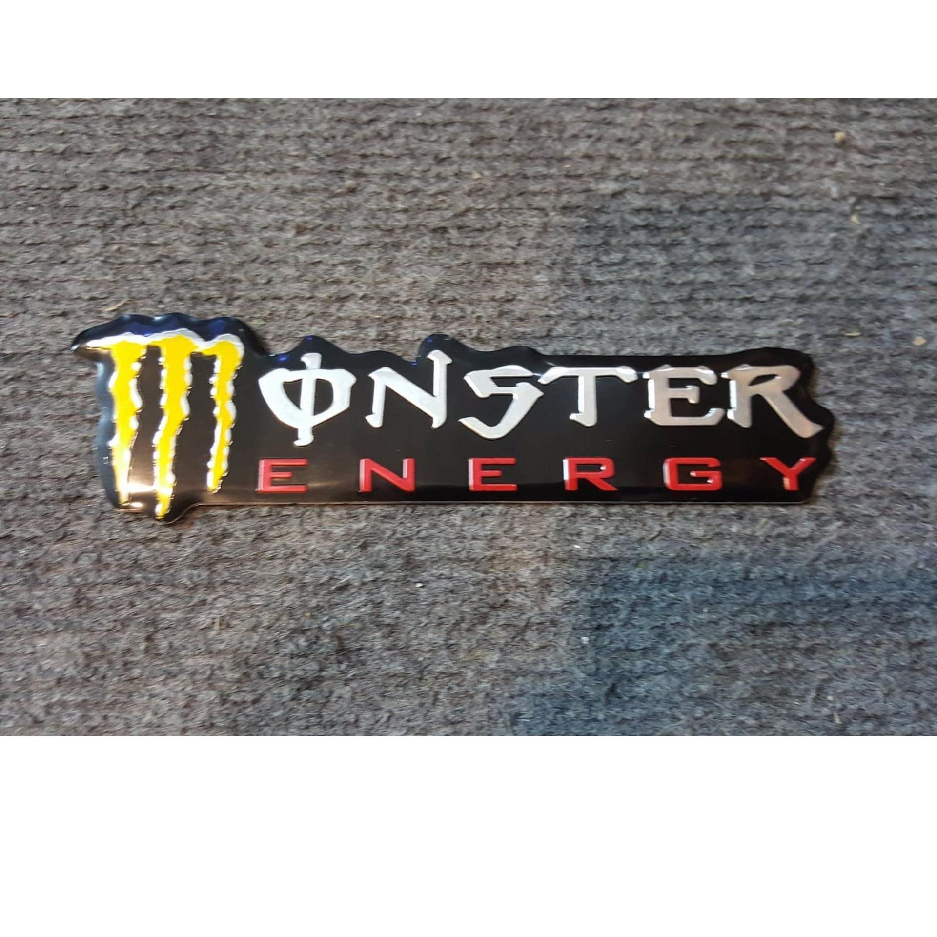 Logo dán nổi chữ Monster Energy dài