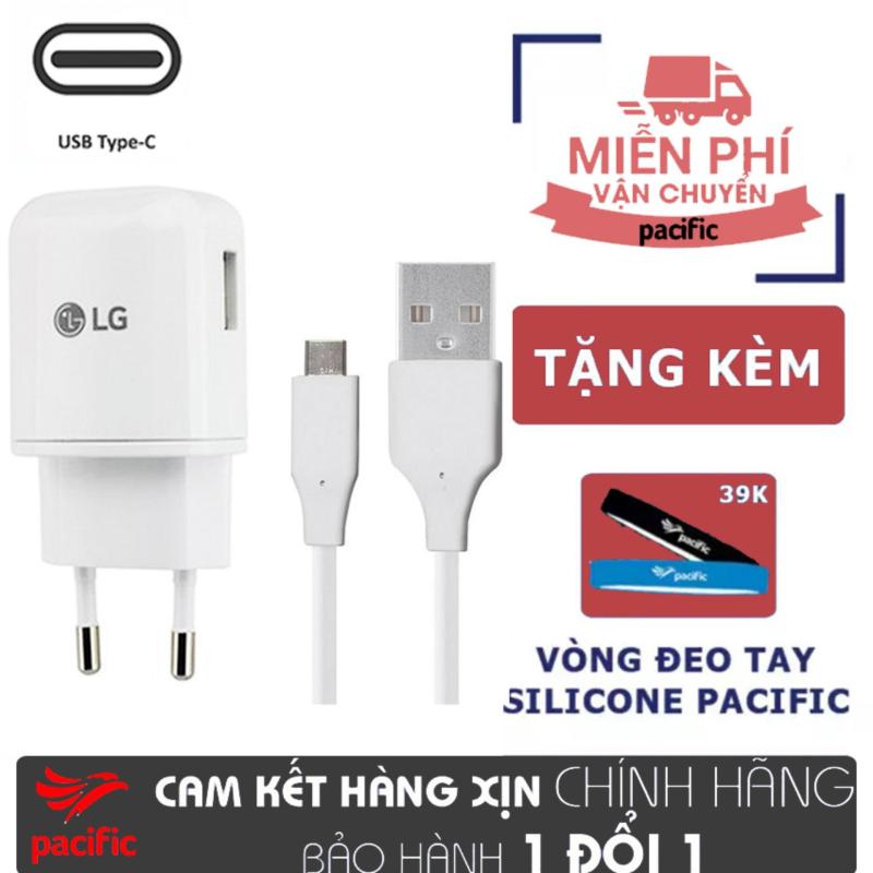 Giá Bộ Sạc Nhanh LG Quick Charge cổng sạc Usb Type C - Tặng Vòng đeo tay Silicone Pacific