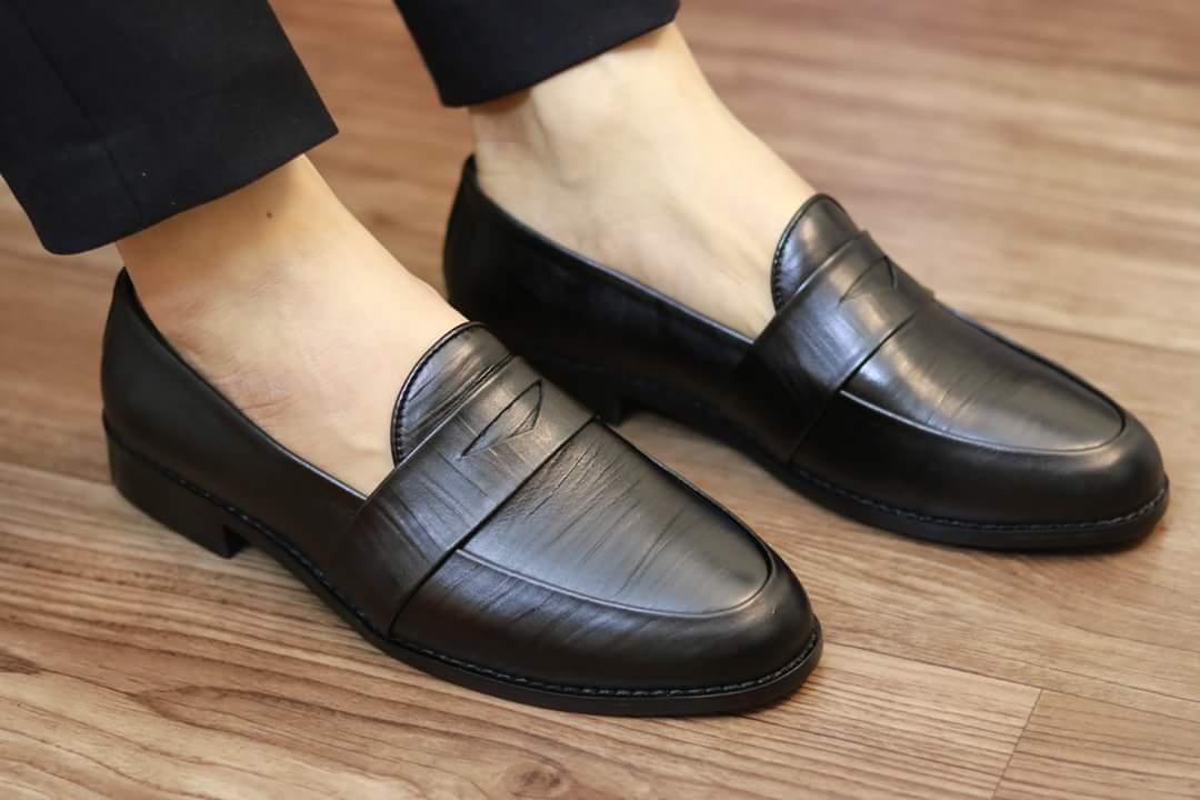 Giầy lười nam công sở da bò xịn