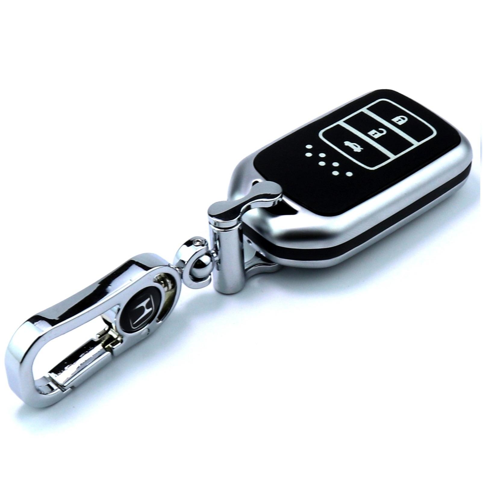 Combo Móc và Bao chìa khóa 3 nút bấm dùng cho ô tô Honda CRV/ Honda City/ Honda Civic/Honda Jazz/HondaHRV/Honda Bro