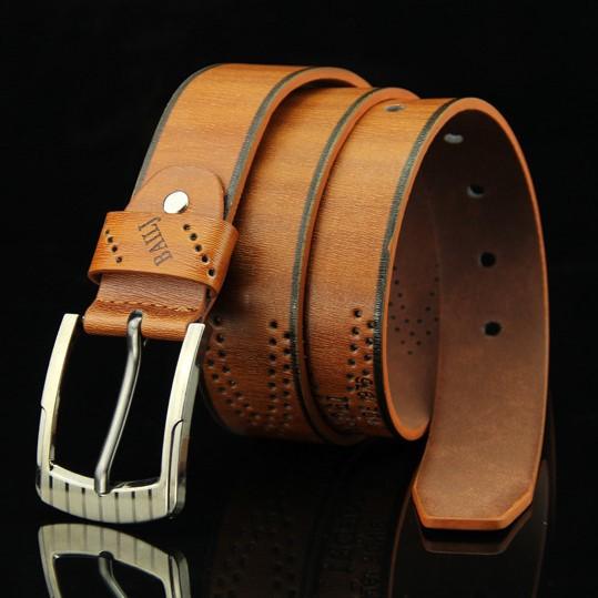 Sunzin.HCM Free từ 99k-Thắt lưng da Nam mặt khóa quân đội kiểu khóa lỗ tròn  DL929 (Rộng 3.3 dài 12m) dây lưng da / dây nịt da / dây nịt nam /-SZ10265