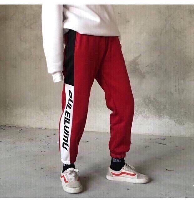 Quần jogger quần thể thao thun nỉ phối viền chất như nước cất z199