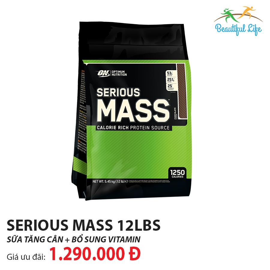 Sữa tăng cân Optimum Nutrition Serious Mass 12LBS