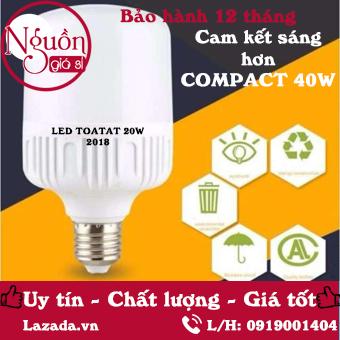 Bóng đèn hình trụ 20W TAT - Siêu sáng siêu tiết kiệm điện năng