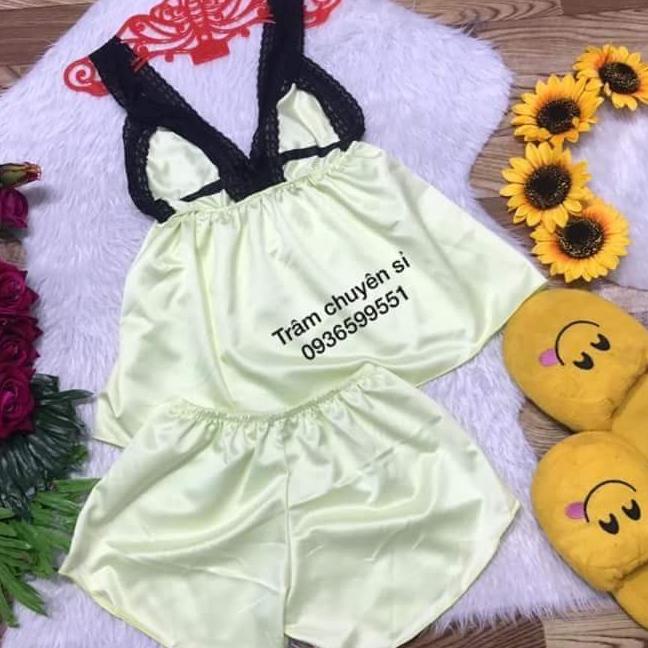Bộ phi lụa phối ren cao cấp