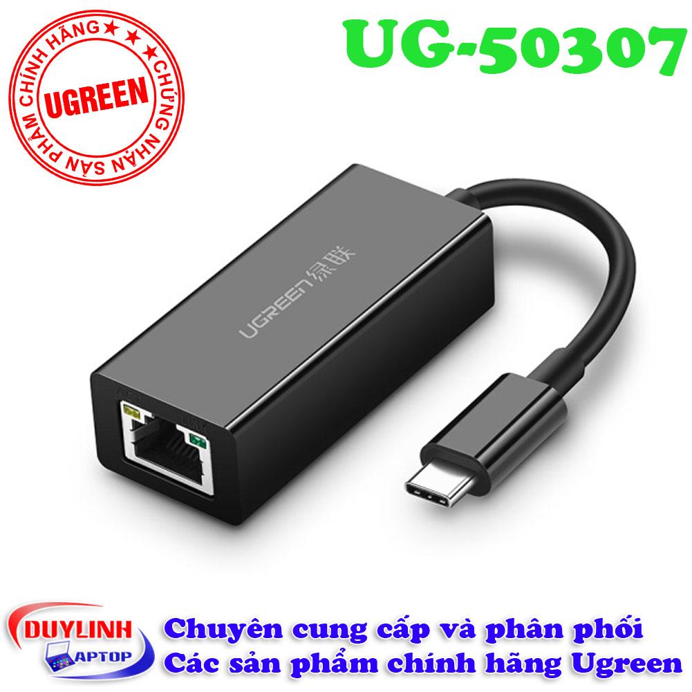 Cáp usb type c to lan tốc độ gigabit - adapter usb c ugreen