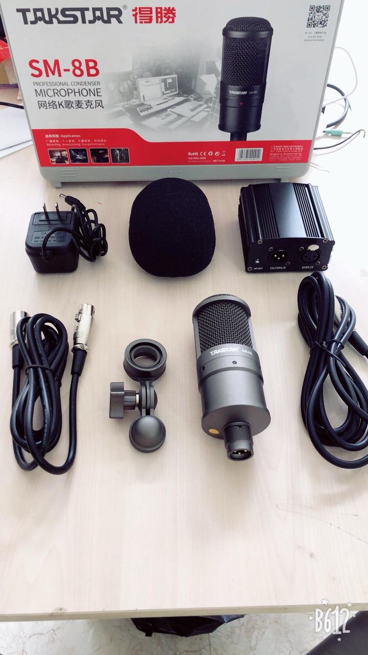 Micro thu âm SM-8B kèm nguồn Phantom 48v