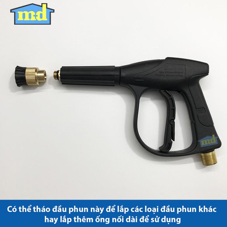 Súng xịt, súng rửa xe loại đầu đồng chất lượng, lõi hợp kim siêu bền
